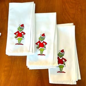 THE GRINCH set of 6 cloth napkins